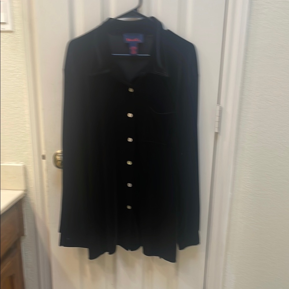 Classic Black Button-Up Shirt